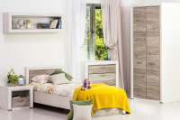 Детская/Подростковая К-2 Оливия 247х206х150 Вудлайн кремовый/Дуб анкора