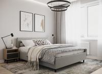 Кровать без ПМ 169х210х91/Серый