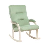 Кресло-качалка Дэми 63,4х87х92 Слоновая кость/Бирюзовый