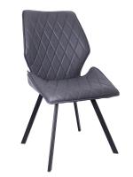 Стул-кресло Остин 48х59х95/Металл Черный/Экокожа Антрацит