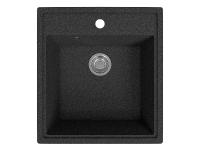 Мойка врезная 1Ч 46,5х50,5х18 /Матовый черный