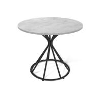 Стол барный 90х90х75,5/Черный Муар/Бетон Чикаго Светло-Серый