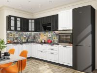 Кухонный гарнитур Прага-03  160/280х60х214/Венге Премиум/Белое дерево