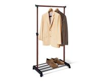 Вешалка 86х44х166/Черный/Темный Орех