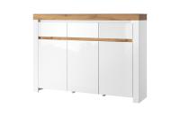 Тумба 3D3S  150,2х35,7х108,6 Белый/Дуб вотан