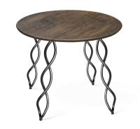 Стол барный 80х80х75,5/Черный Муар/Палисандр