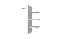 Комплект полок 2DG2S 44,2х48х128,6/Вудлайн кремовый