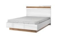 Кровать 140 с ПМ 145,6х205,1х110 Белый/Дуб вотан