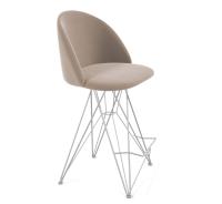 Стул полубарный 53х49х100,5/Латте/Хром Лак