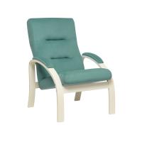 Кресло Лион 68,5х80х100 Слоновая кость/Зелёный