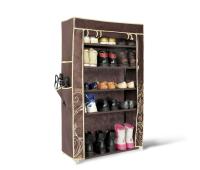 Полка д/обуви с чехлом 70х30х110/Темно-Коричневый