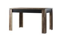 Стол раздвижной 132(175)х80х76,9 Дуб монастырский/Черный