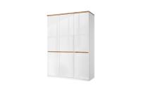 Шкаф 3DG H 149,8х58,1х215 Белый/Дуб вотан