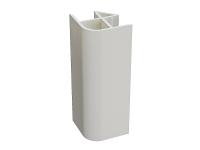 Угол для цоколя ПВХ 90 гр. /Белый