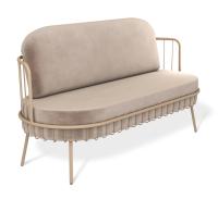 Диван прямой 154х64х90/Латте/Кофейный