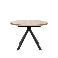 Стол раздвижной Таун 110х110х75,5 Дуб каньон/Черный