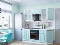 Кухонный гарнитур Ницца-01  190х60х214/Голубой