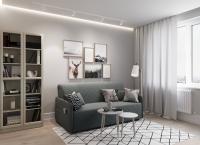 Диван Прямой 172х105х92/Серый