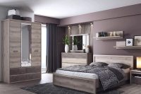 Спальня К-2 Джаз 126,8х300,7х210/Каштан Найроби