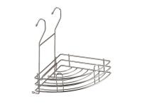 Полка угловая одноярусная малая /Хром