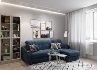 Диван Угловой 248х164х90/Синий