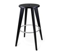 Стул барный 60х60х78/Черный/Нерж