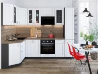 Кухонный гарнтитур Лофт-04  170/260х60х214/White Silk