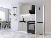Кухонный гарнитур Флэт-03  80х60х214/Light Grey In 2S