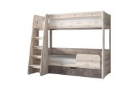 Кровать двухъярусная 135,8х208,1х175,4 /Каштан найроби/Оникс