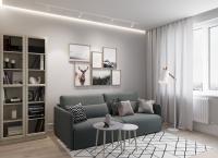 Диван Прямой 213х119х86/Серый