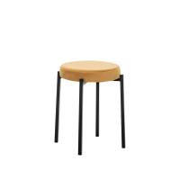 Табурет Авис 37х37х51 Чёрный/Ultra Mustard