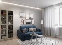 Диван Прямой 158х104х90/Синий