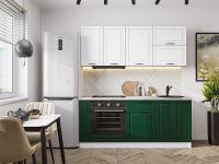 Кухонный гарнитур Дублин-01 190х60х214 Special White/Special Green