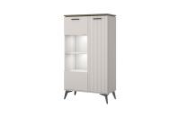 Шкаф с витриной 1V1DP 81,4х39,4х146,2 Персидский жемчуг/Амарок