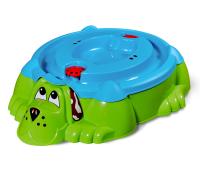 Песочница 116,5х65,5х26/Зеленый/Голубой