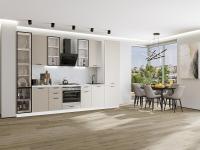 Кухонный гарнитур Фрейм-06  340х60х234/Cream Silk