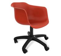 Стул подъемно-поворотный 61,5х57х91,5/Красный/Черный Муар