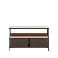 Комод Локи 2 ящ. 98х29х56 Коричневый/Темно-коричневый