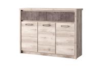 Тумба 3D2S 126,6х40,3х95,2 /Каштан найроби/Оникс