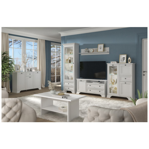 Тумба 3D1S 139х37х90,1/Белый фото в интернет-магазине BestWood