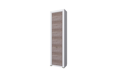 Шкаф 1DW 60х36х217 Вудлайн кремовый/Дуб анкора фото в интернет-магазине BestWood