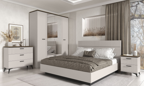 Комод 3S 91,6х39,4х89 Персидский жемчуг/Амарок фото в интернет-магазине BestWood