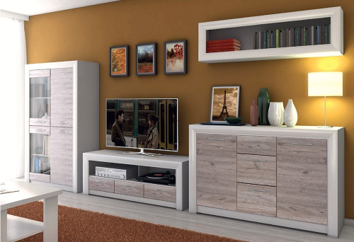 Шкаф 3D2S Z 136х60х217 Вудлайн кремовый/Дуб анкора фото в интернет-магазине BestWood