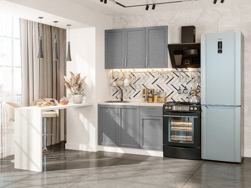Кухонный гарнитур Сканди-05  120х60х214/Grey Softwood фото в интернет-магазине BestWood