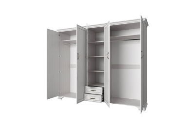 Шкаф 5DG2S Z 259х64,1х212,1/Вудлайн кремовый фото в интернет-магазине BestWood