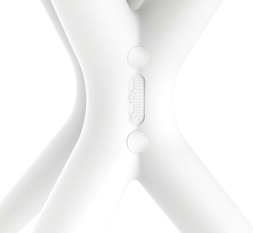 Обеденная группа 83х83х75 Белый/Хром Лак фото в интернет-магазине BestWood