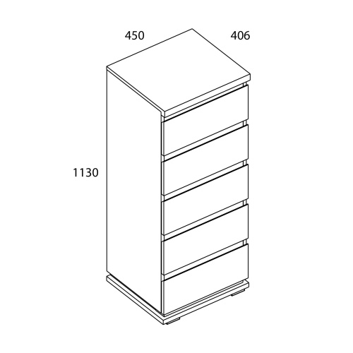 Комод 5S 45х40,6х113/Дуб мадура фото в интернет-магазине BestWood