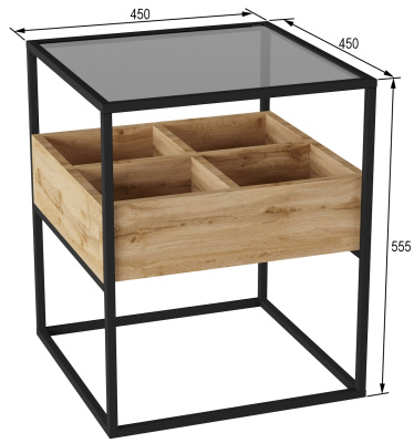 Тумба 45х45х55,5/Дуб Вотан фото в интернет-магазине BestWood