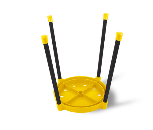 Табурет 36х36х44/Желтый/Черный фото в интернет-магазине BestWood