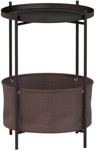 Стол журнальный Коричневый,черный муар,37х37х52см. фото в интернет-магазине BestWood